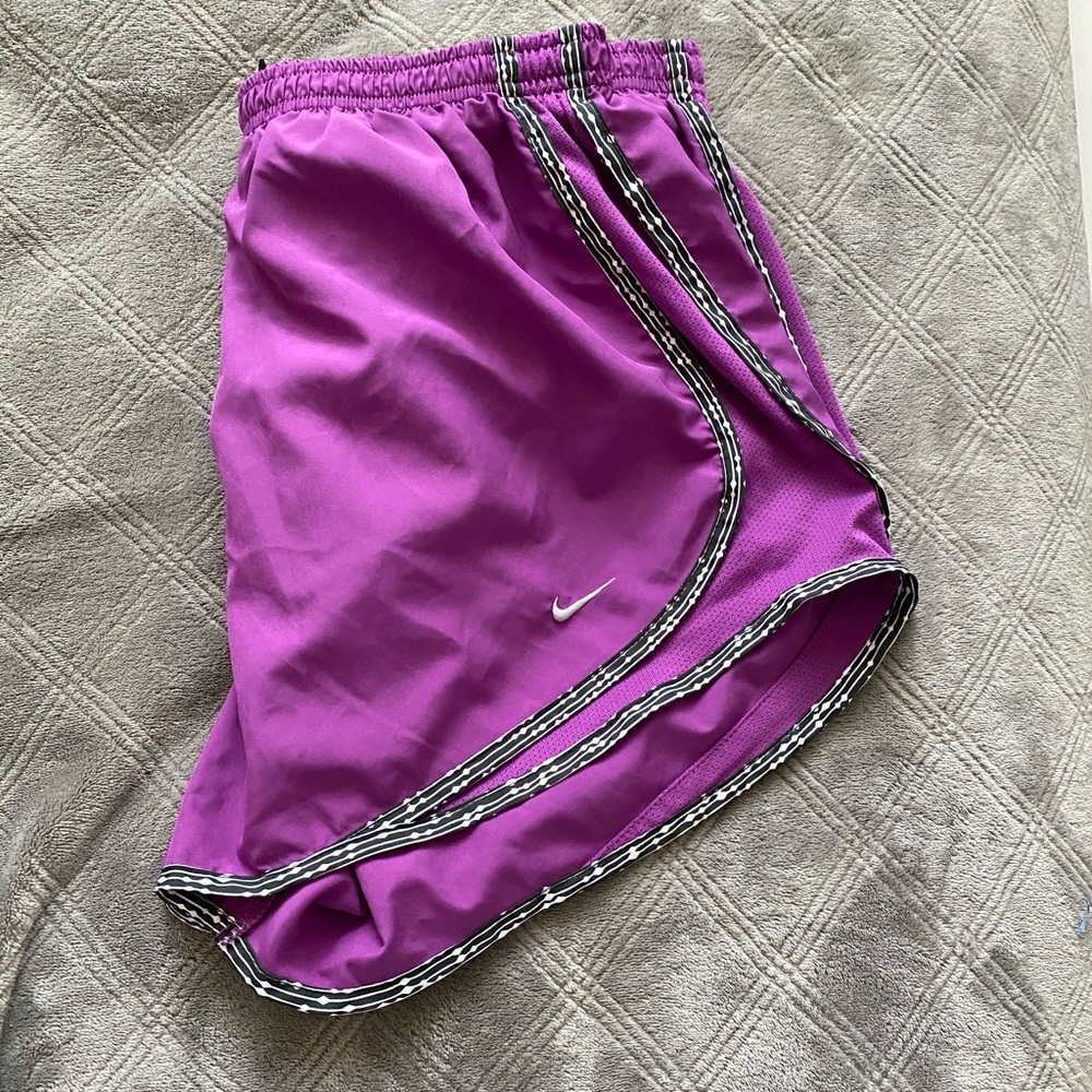purple nike shorts
